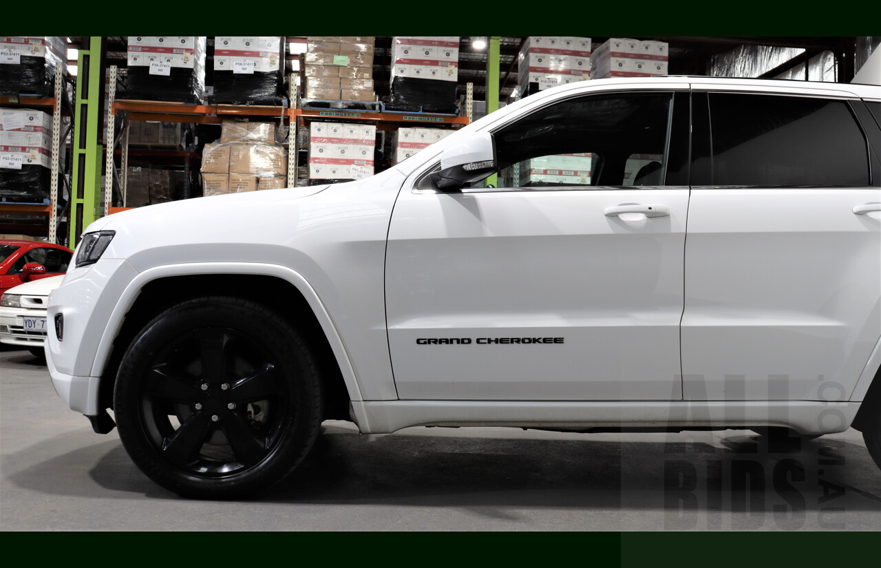 9/2015 Jeep Grand Cherokee Blackhawk (4x4) WK MY15 4d Wagon White 3.0L Turbo Diesel