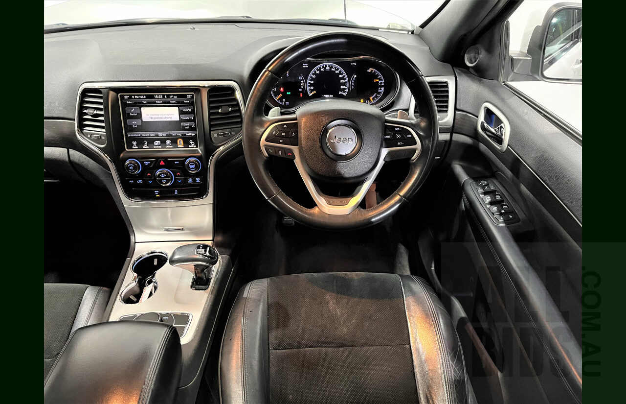 9/2015 Jeep Grand Cherokee Blackhawk (4x4) WK MY15 4d Wagon White 3.0L Turbo Diesel