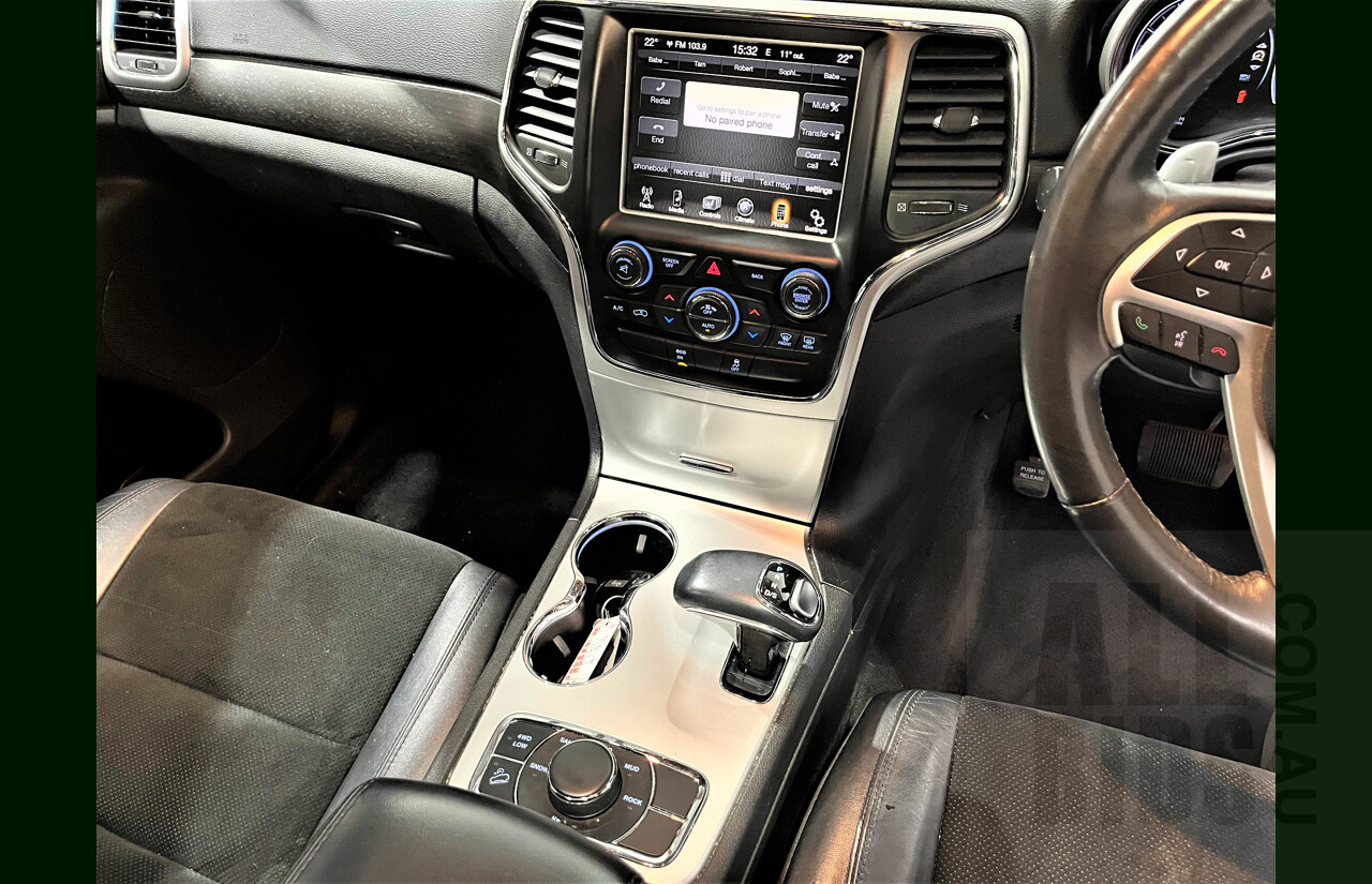 9/2015 Jeep Grand Cherokee Blackhawk (4x4) WK MY15 4d Wagon White 3.0L Turbo Diesel