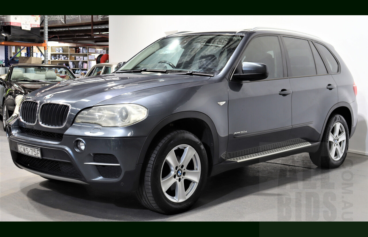 11/2011 BMW X5 Xdrive 30d E70 MY10 4d Wagon Grey 3.0L Turbo Diesel