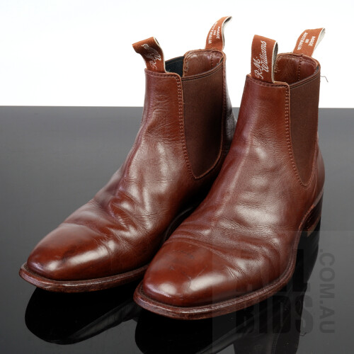 Pair of Gents R.M Williams Tan Leather Boots