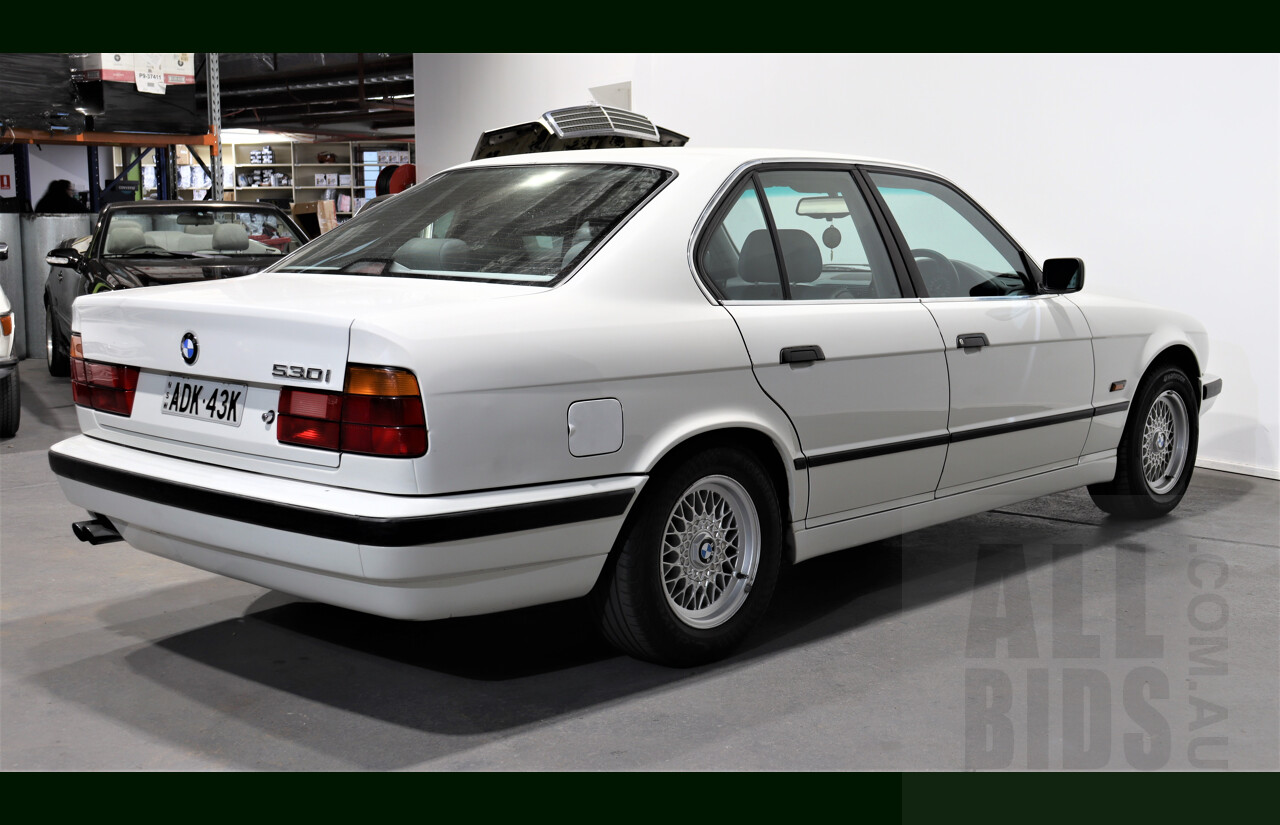 9/1995 BMW 530i E34 4d Sedan White 3.0L V8