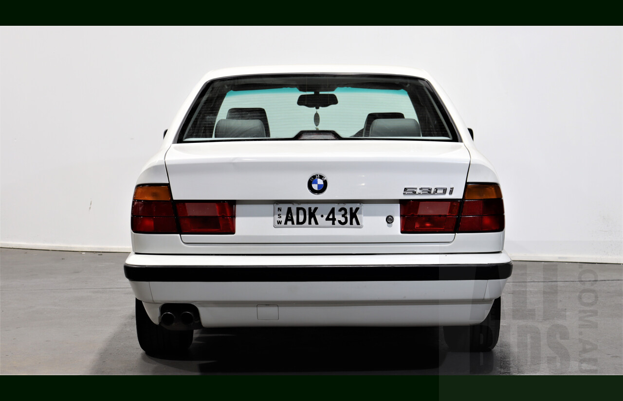 9/1995 BMW 530i E34 4d Sedan White 3.0L V8