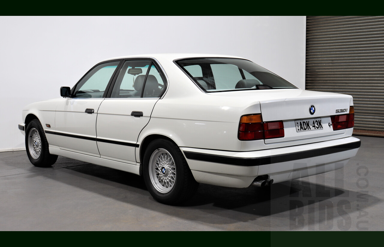 9/1995 BMW 530i E34 4d Sedan White 3.0L V8