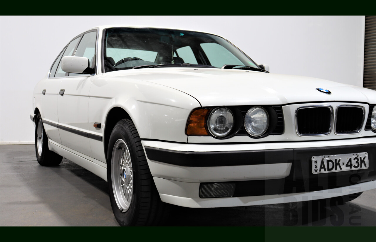 9/1995 BMW 530i E34 4d Sedan White 3.0L V8