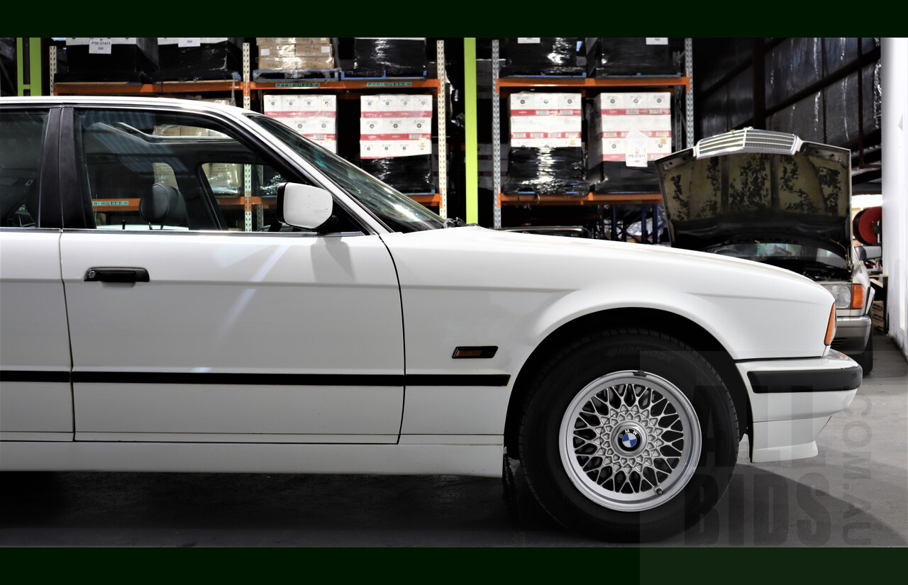 9/1995 BMW 530i E34 4d Sedan White 3.0L V8