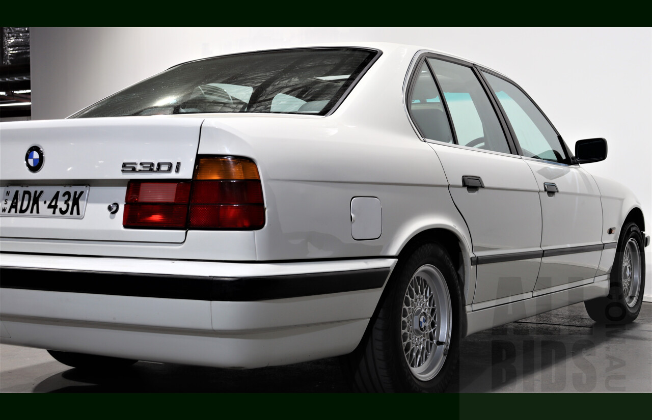 9/1995 BMW 530i E34 4d Sedan White 3.0L V8