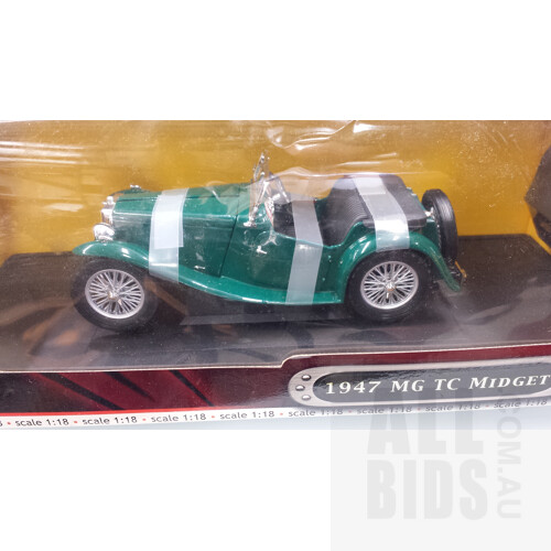 Die Cast Metal Collection 1947 MG TC Midget 1:18 Scale Model Car