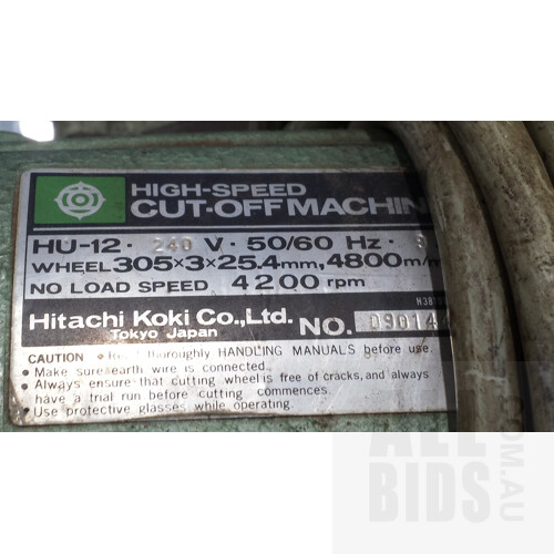 Hitachi HU-12 High Speed Electric Cut Off Machine