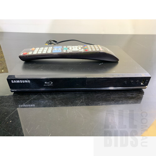 Samsung Blue Ray Disk Player and Sanyo DVD Recorder and VCR -HVR-DX625H