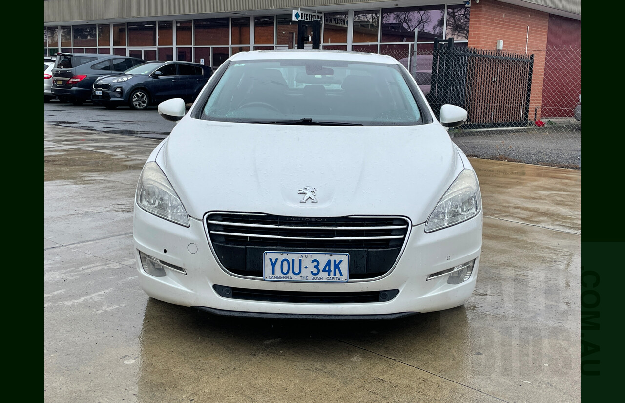 8/2012 Peugeot 508 Allure HDi  4d Sedan White 2.0L