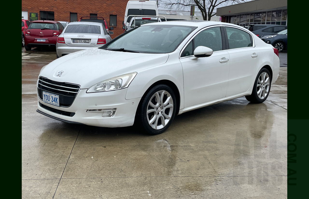 8/2012 Peugeot 508 Allure HDi  4d Sedan White 2.0L