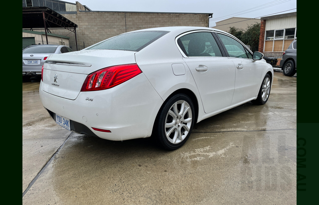 8/2012 Peugeot 508 Allure HDi  4d Sedan White 2.0L