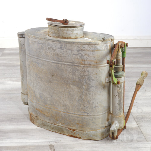 Vintage Rustic Backpack Rega Sprayer