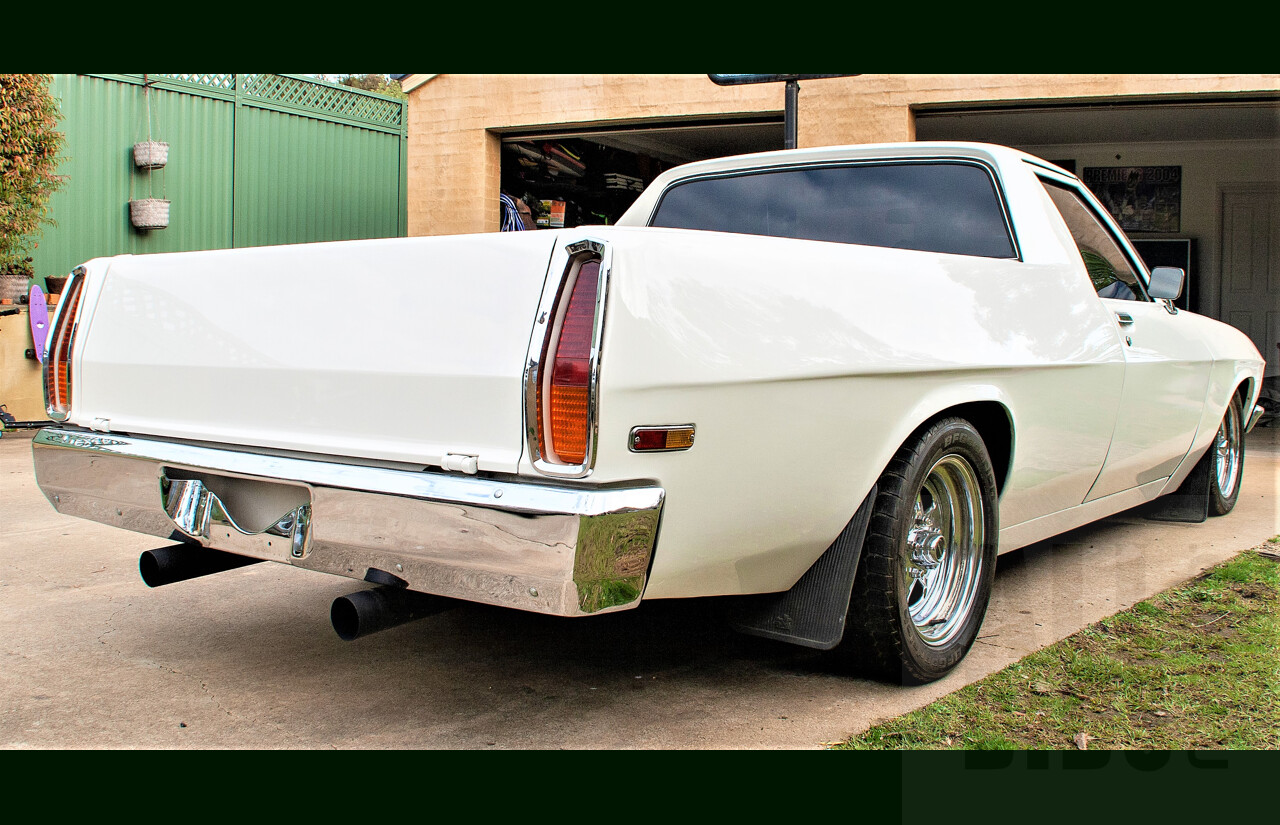 9/1973 Holden Belmont HQ Coupe Utility White 8.1L 496ci V8 with 871 Blower