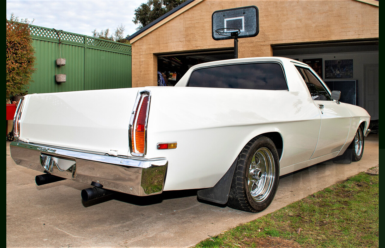 9/1973 Holden Belmont HQ Coupe Utility White 8.1L 496ci V8 with 871 Blower