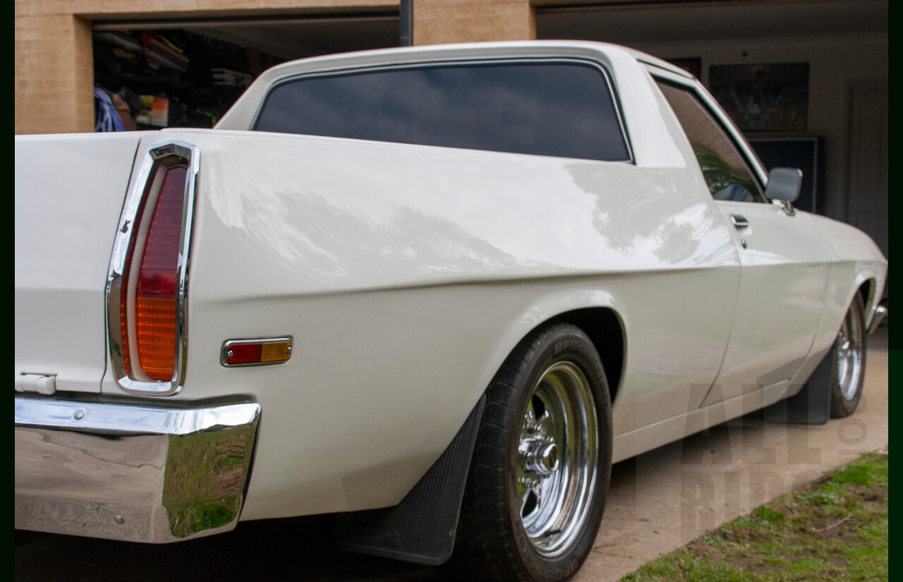 9/1973 Holden Belmont HQ Coupe Utility White 8.1L 496ci V8 with 871 Blower