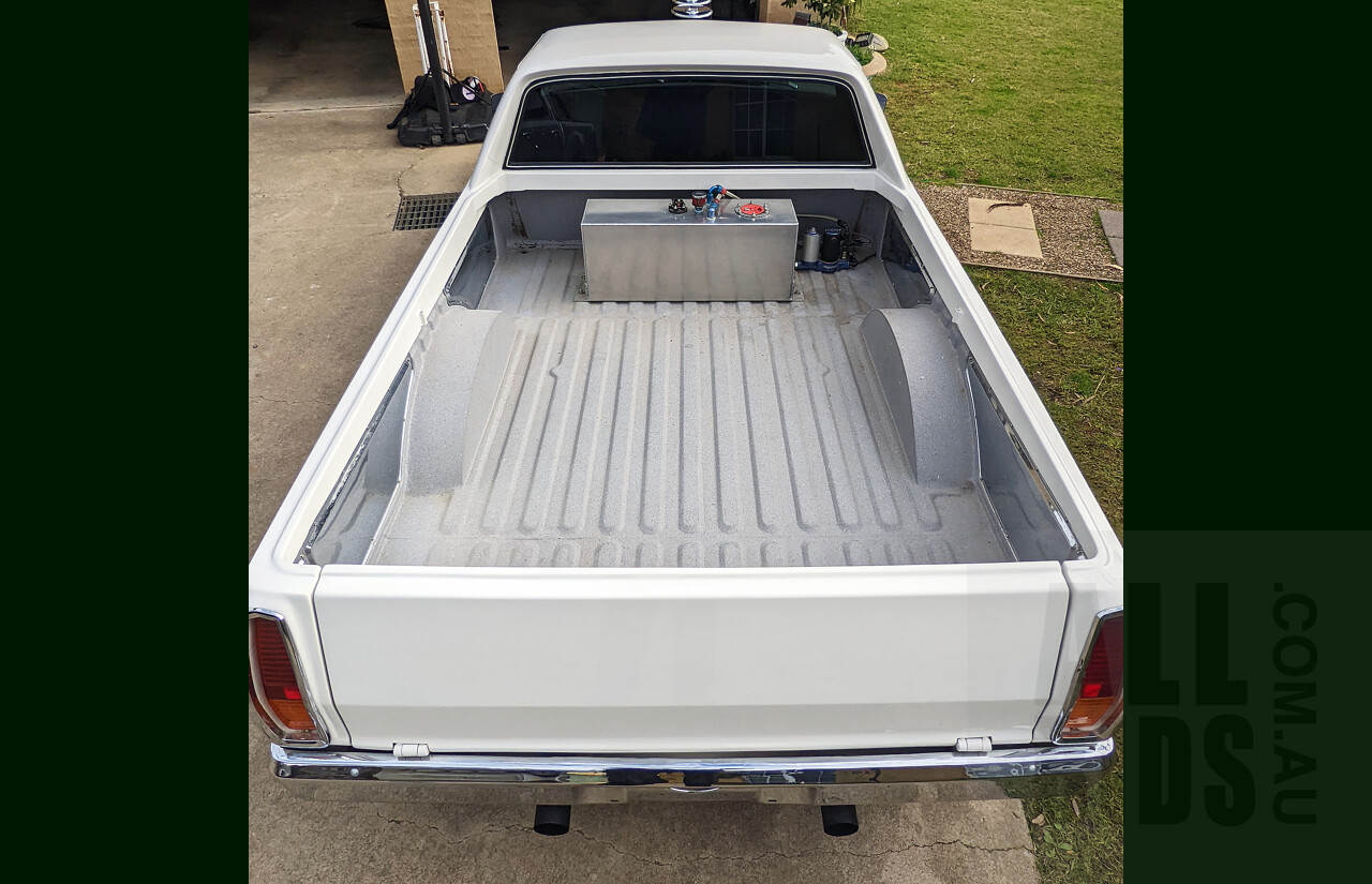 9/1973 Holden Belmont HQ Coupe Utility White 8.1L 496ci V8 with 871 Blower