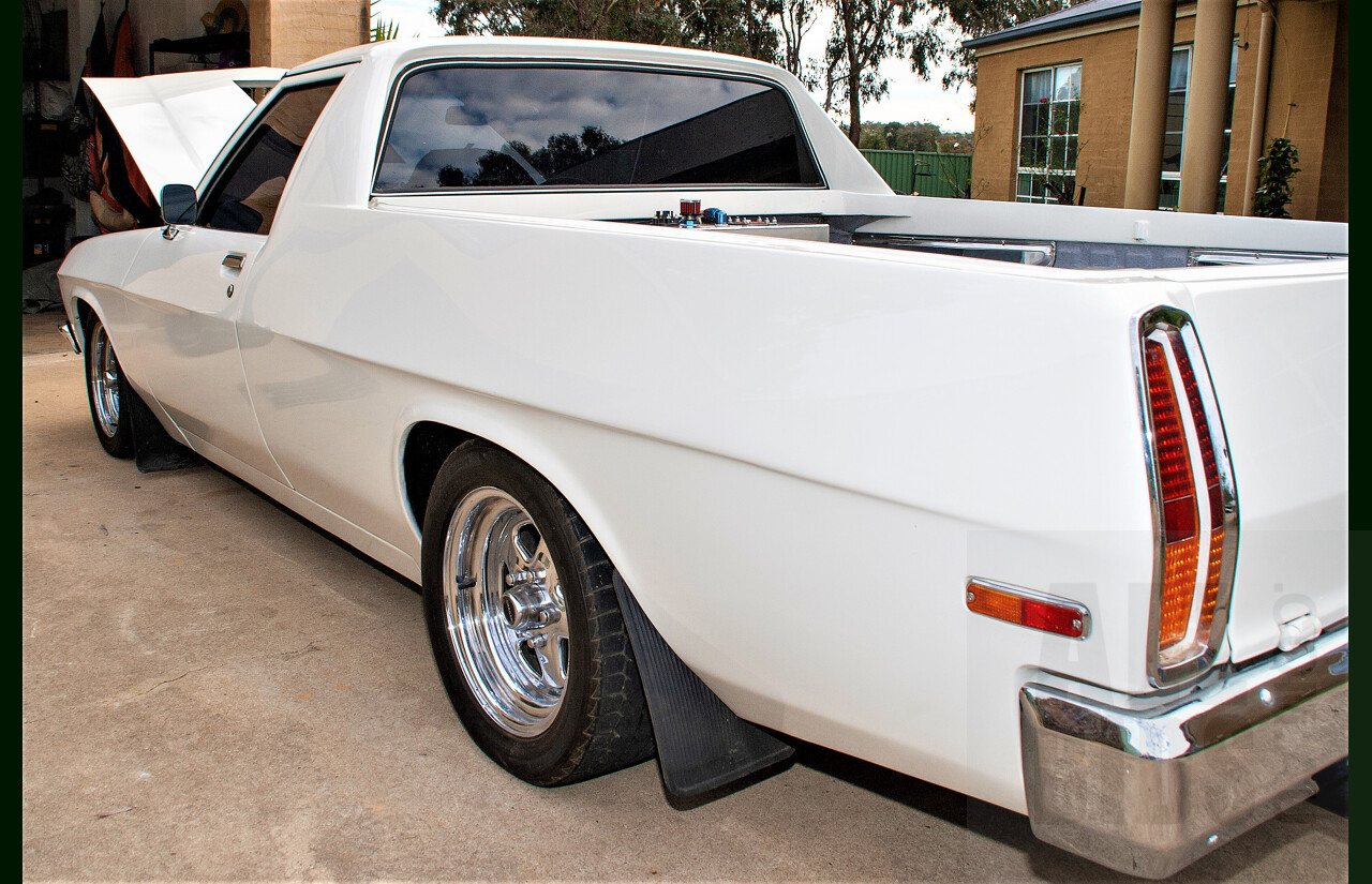 9/1973 Holden Belmont HQ Coupe Utility White 8.1L 496ci V8 with 871 Blower