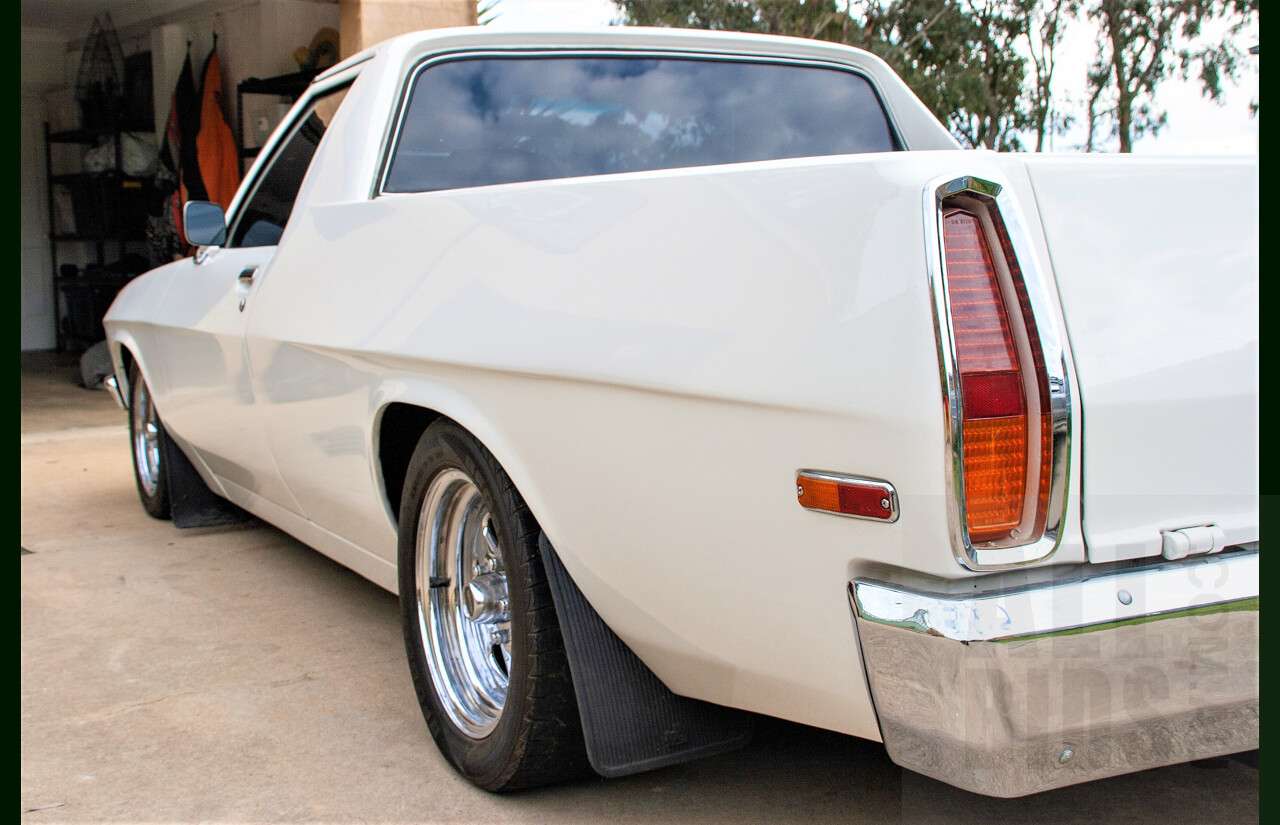 9/1973 Holden Belmont HQ Coupe Utility White 8.1L 496ci V8 with 871 Blower