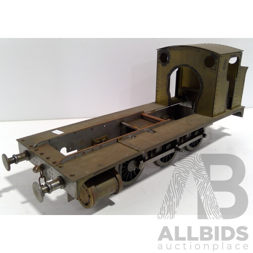 Fabricated Live Steam Locomotive Chassis and Cabin, 89mm Gauge, Garden Railroad Scale, 0-6-0 Configuration