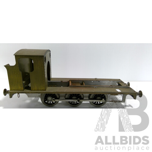 Fabricated Live Steam Locomotive Chassis and Cabin, 89mm Gauge, Garden Railroad Scale, 0-6-0 Configuration