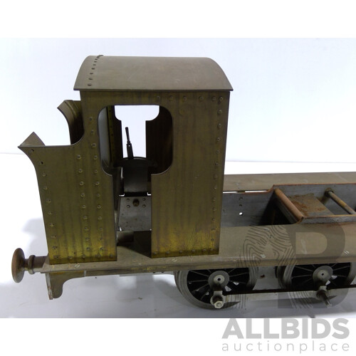 Fabricated Live Steam Locomotive Chassis and Cabin, 89mm Gauge, Garden Railroad Scale, 0-6-0 Configuration