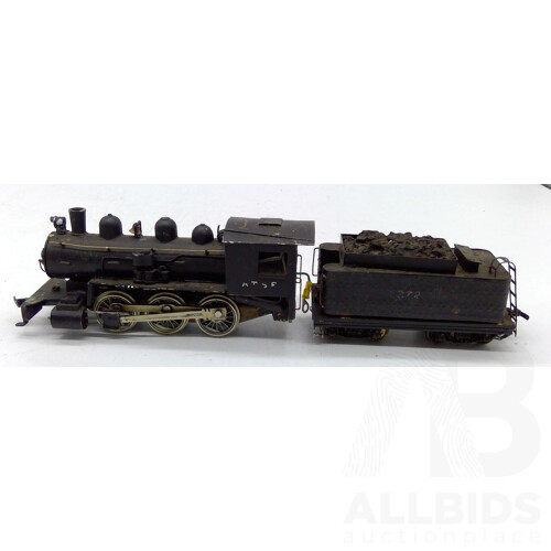 Vintage 'HO' Scale Steam Locomotive 3272 ATSF Railway