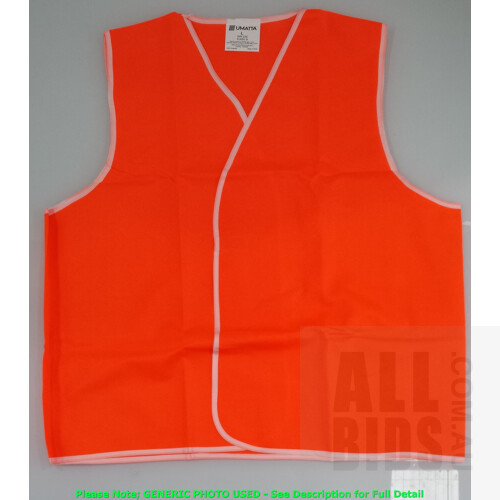 Umatta Day High-Visibility Safety Vest Size X-Large - Lot of Approximately 50