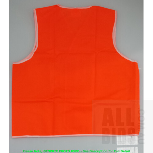 Umatta Day High-Visibility Safety Vest Size X-Large - Lot of Approximately 50