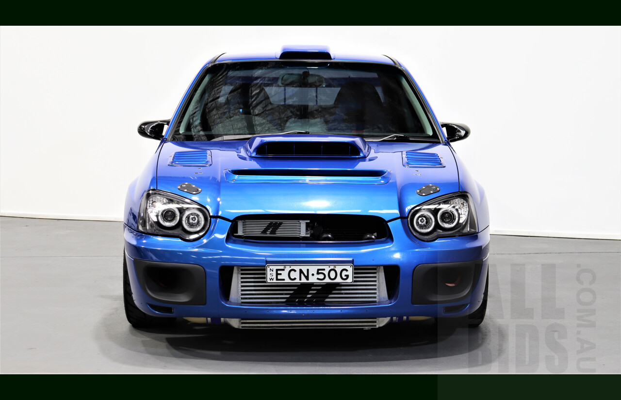 1/2004 Subaru Impreza WRX (AWD) MY04 4d Sedan Blue 2.5L - Heavily Modified - 550HP