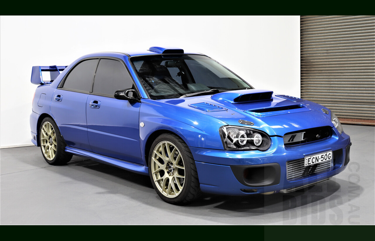 1/2004 Subaru Impreza WRX (AWD) MY04 4d Sedan Blue 2.5L - Heavily Modified - 550HP