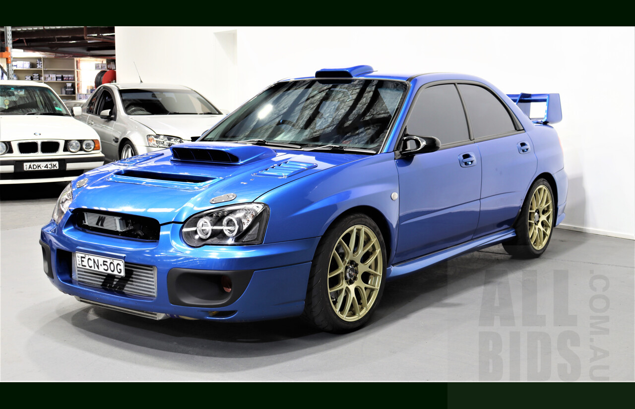 1/2004 Subaru Impreza WRX (AWD) MY04 4d Sedan Blue 2.5L - Heavily Modified - 550HP