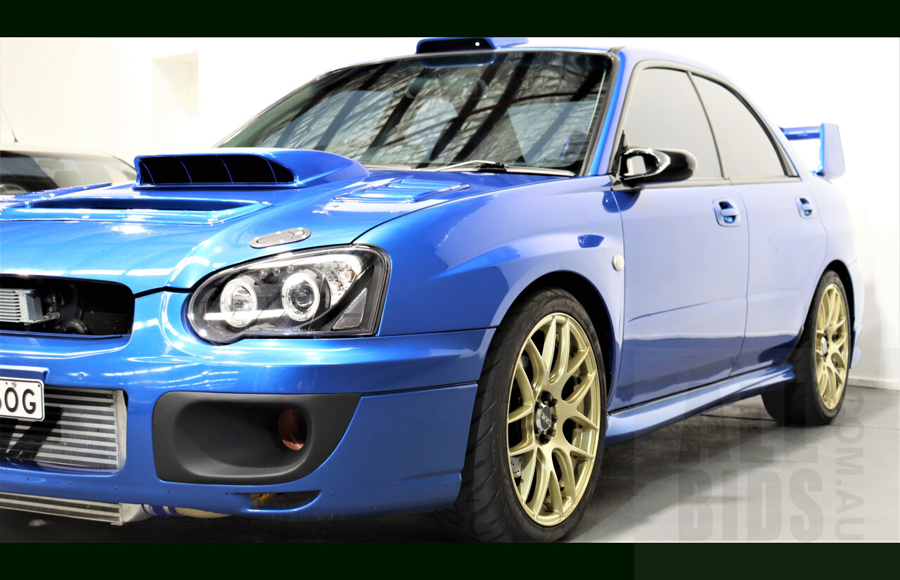 1/2004 Subaru Impreza WRX (AWD) MY04 4d Sedan Blue 2.5L - Heavily Modified - 550HP