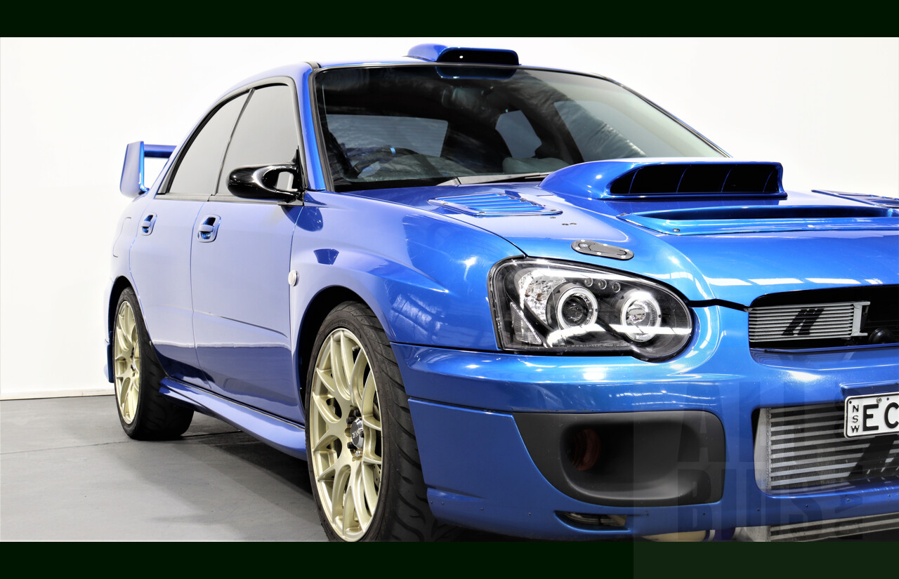 1/2004 Subaru Impreza WRX (AWD) MY04 4d Sedan Blue 2.5L - Heavily Modified - 550HP