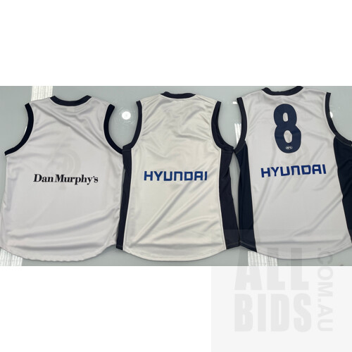 Carlton Blues Football Club Clash /Alternate Guernsey - Lot of 3