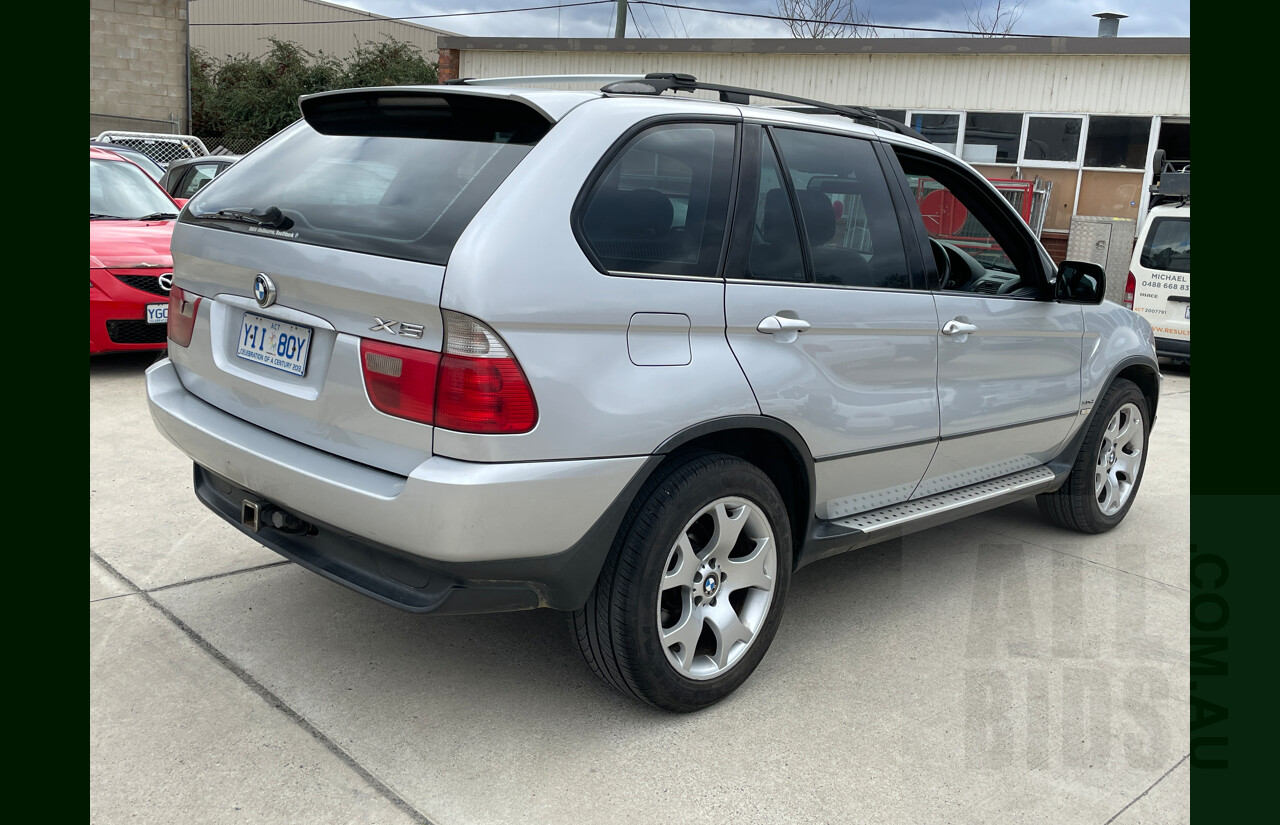 11/2003 BMW X5 3.0D E53 4d Wagon Silver 2.9L