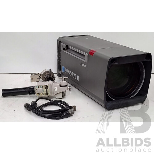 Canon (PJ70x9.5B IE-II) Digi Super 70 II Zoom Broadcast Lens w/ Transport Case