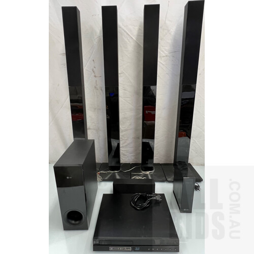 LG - BH6520TW - 3D Blu-Ray Home Theatre System with 850W Total RMS Power Output