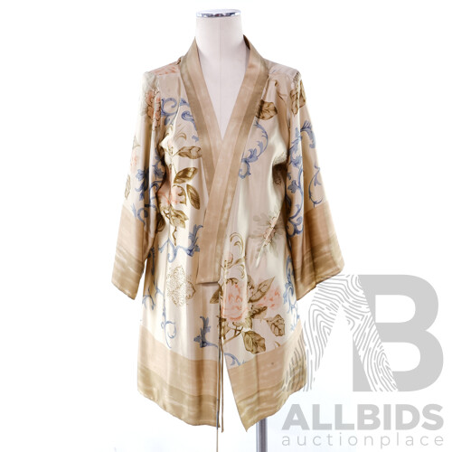 Carla Zampatti Silk Kimono-Style Jacket, Size S