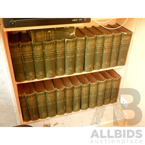 25 Volume Antique Set 1888 Encyclopedia Britannica and 31 Volumes 1974 Encyclopedia Britannica