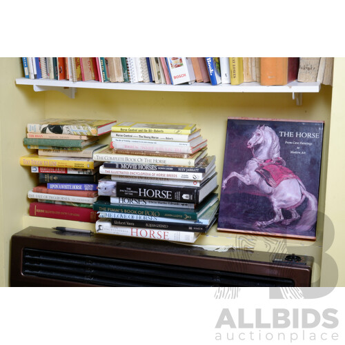 Collection Books Relating to Horses and Horsemanship Including The Horse from Cave Paintings to Modern Art