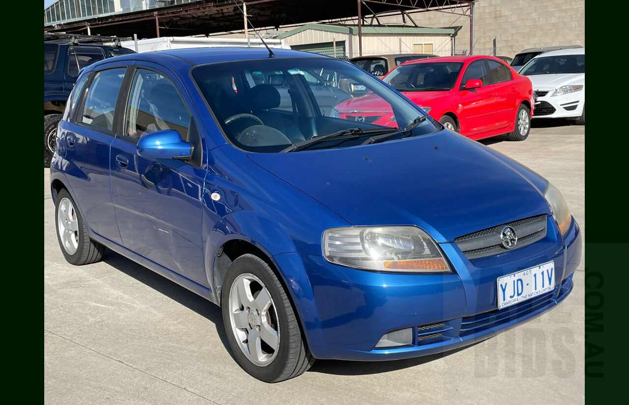 3/2008 Holden Barina  TK MY08 5d Hatchback Blue 1.6L