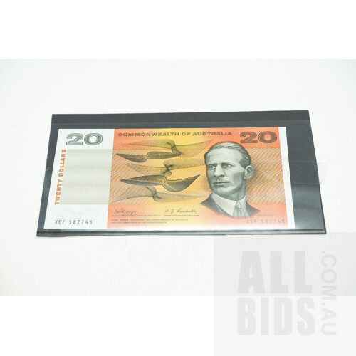 1968 Australian $20 Note Philips and Randall XEF 582748