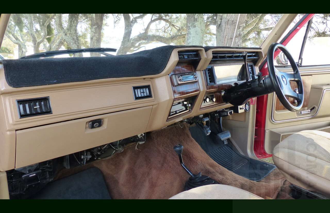 10/1984 Ford Bronco XLT (4x4) 2d Wagon Monza Red/White 351ci 5.8L V8