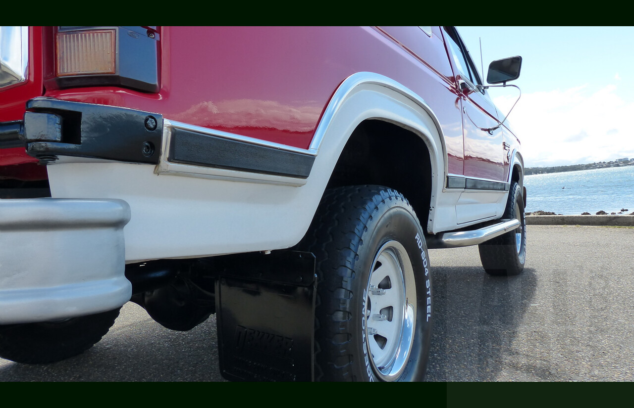 10/1984 Ford Bronco XLT (4x4) 2d Wagon Monza Red/White 351ci 5.8L V8