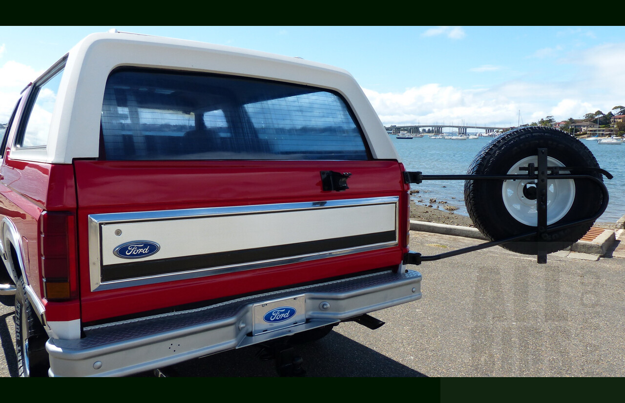 10/1984 Ford Bronco XLT (4x4) 2d Wagon Monza Red/White 351ci 5.8L V8