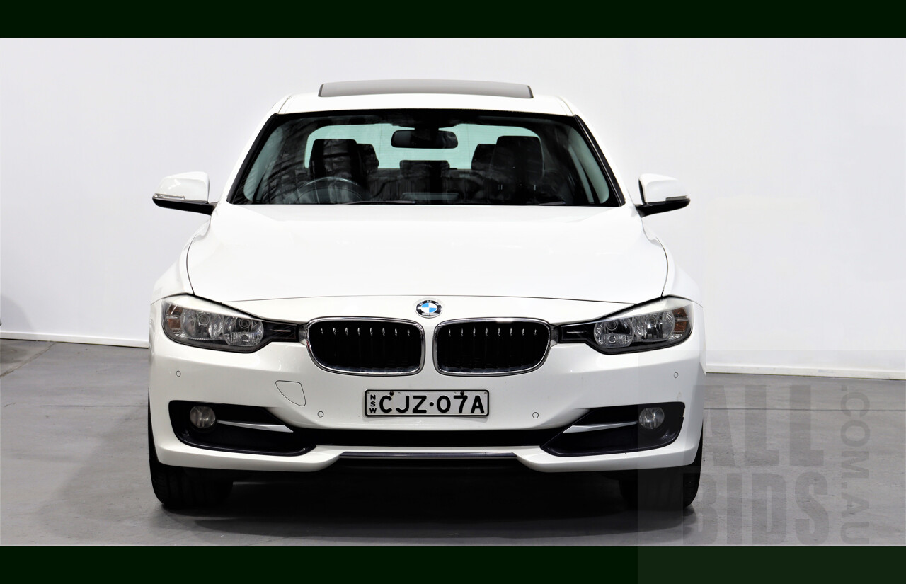 1/2013 BMW 318d Sport LINE F30 4d Sedan White 2.0L Turbo Diesel