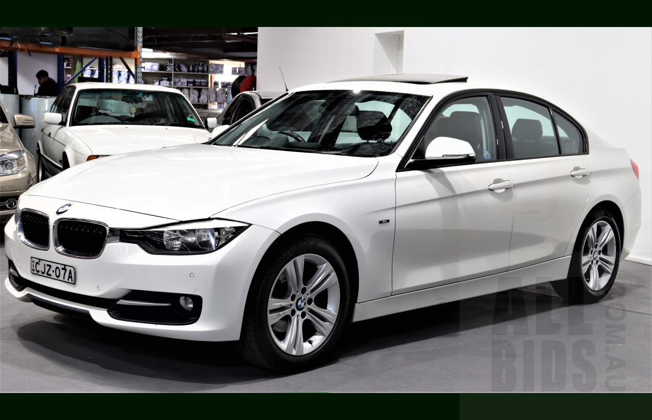 1/2013 BMW 318d Sport LINE F30 4d Sedan White 2.0L Turbo Diesel