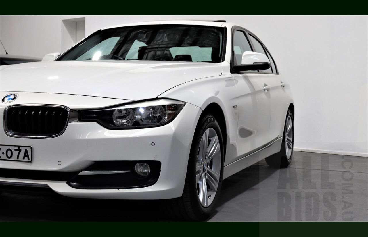 1/2013 BMW 318d Sport LINE F30 4d Sedan White 2.0L Turbo Diesel